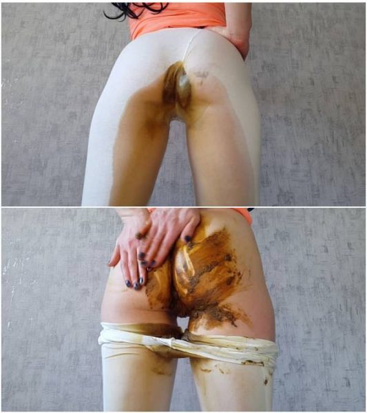 Anna Coprofield - White Leggings, Glass Toy And Smearing