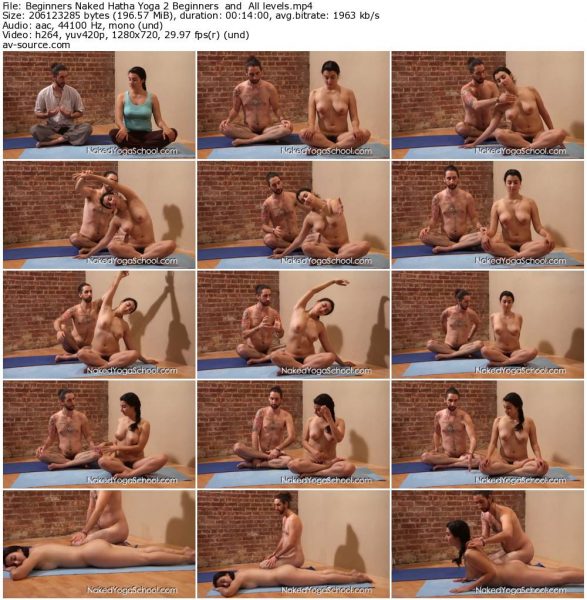 Beginners Naked Hatha Yoga 2 Beginners  and  All levels