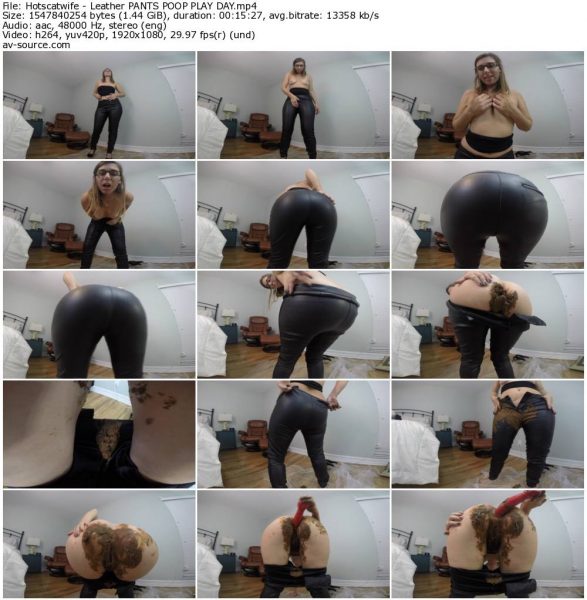 Hotscatwife - Leather PANTS POOP PLAY DAY