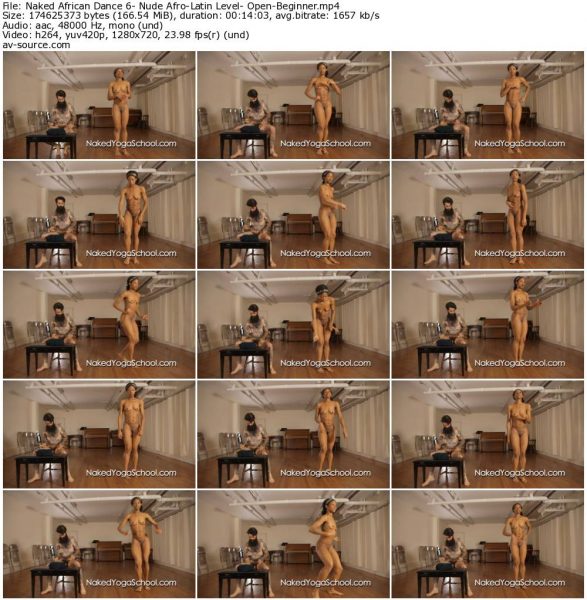 Naked African Dance 6- Nude Afro-Latin Level- Open-Beginner