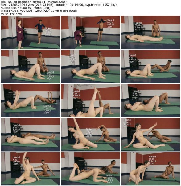 Naked Beginner Pilates 11- Mermaid
