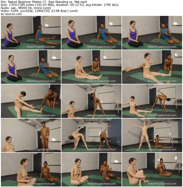 Naked Beginner Pilates 17- Saw Standing vs. Mat