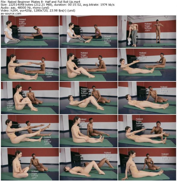 Naked Beginner Pilates 8- Half and Full Roll Up