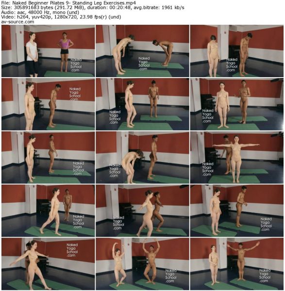 Naked Beginner Pilates 9- Standing Leg Exercises