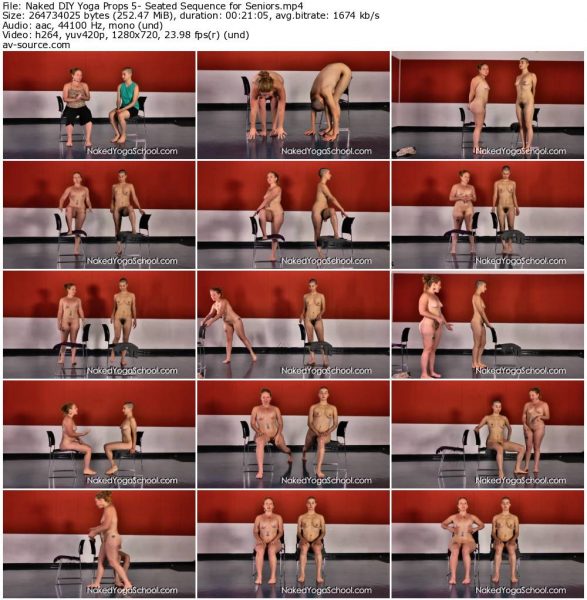 Naked DIY Yoga Props 5- Seated Sequence for Seniors
