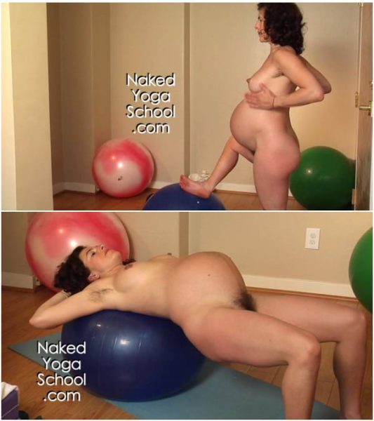 Naked Ecstatic Birthing Ball 2 Orgasmic Birth Practice- Nude Prenatal Yoga