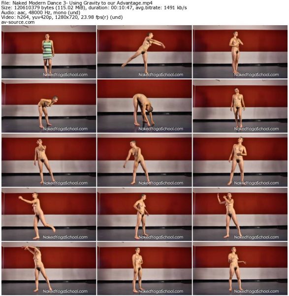 Naked Modern Dance 3- Using Gravity to our Advantage
