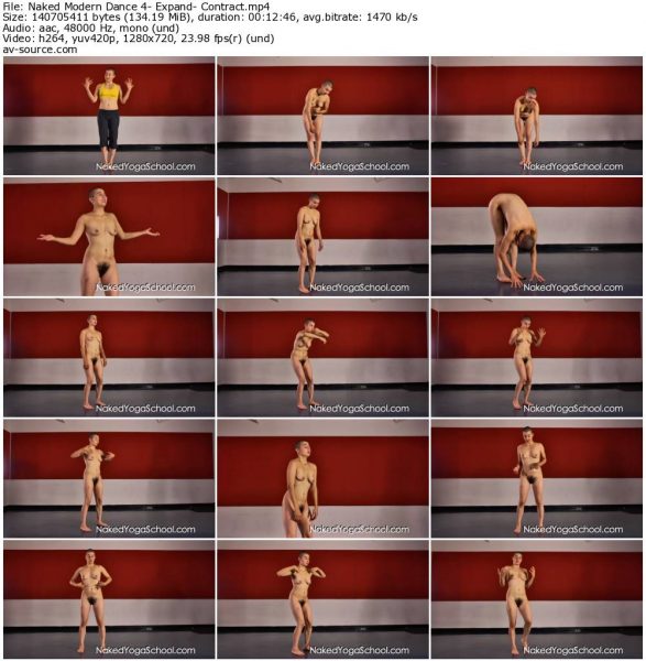 Naked Modern Dance 4- Expand- Contract