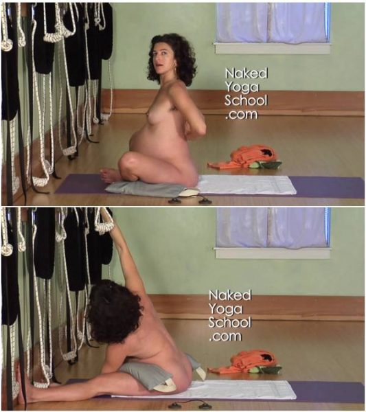 Naked Prenatal Yoga 11- Forward Bend Series with Ropes