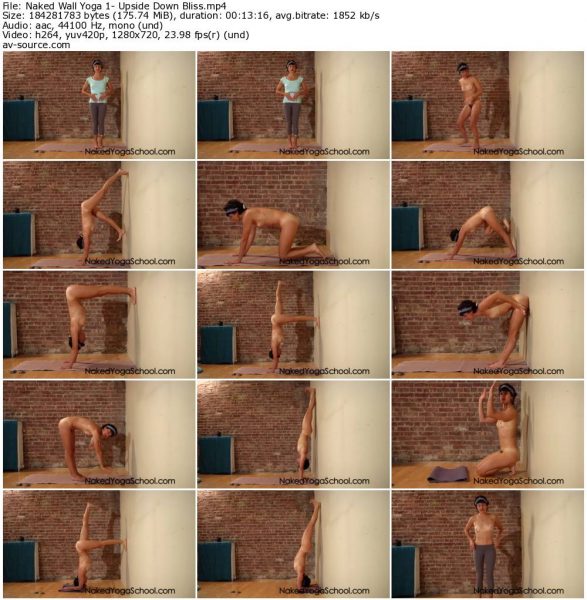 Naked Wall Yoga 1- Upside Down Bliss