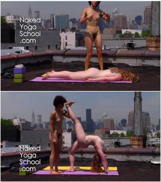 Naked Yoga on Rooftop 1- Backbends to Open the Heart
