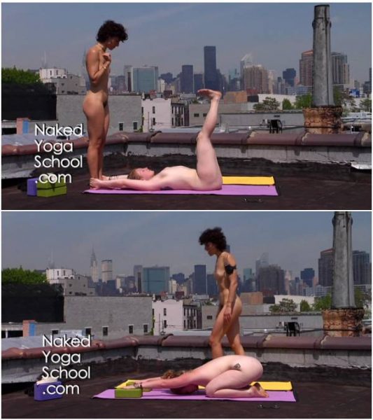 Naked Yoga on Rooftop 3- Strong Core, Strong Heart