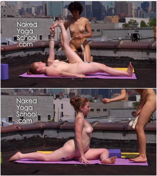 Naked Yoga on Rooftop 4- Opening the Hips