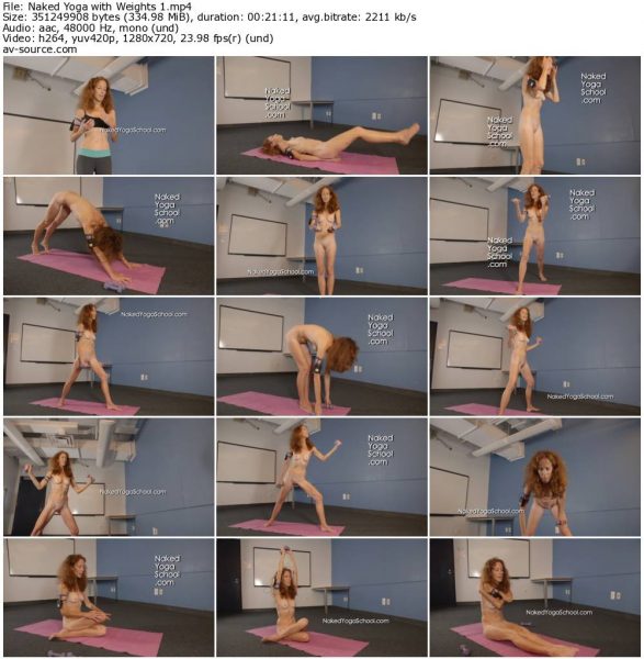 Naked Yoga with Weights 1