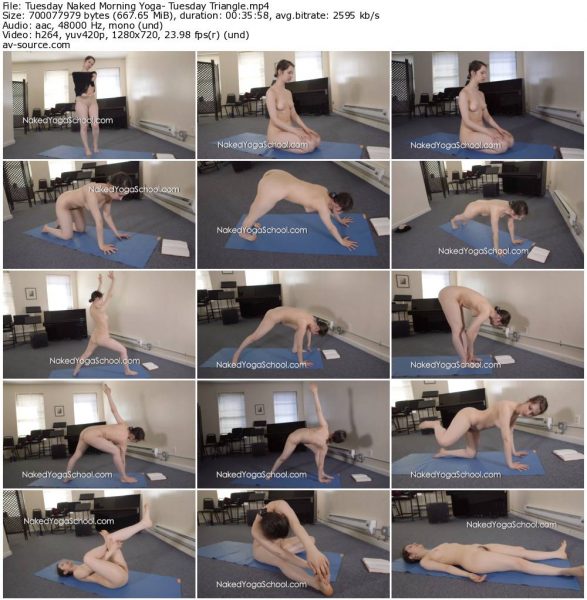 Tuesday Naked Morning Yoga- Tuesday Triangle