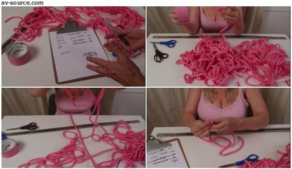 Cutting Your New Rope Set for Bondage - with Lorelei - BedroomBondage