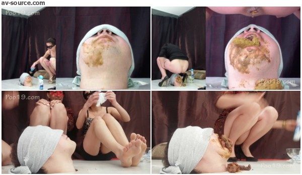 MilanaSmelly - Rapid Swallowing Of Female Shit Without Chewing