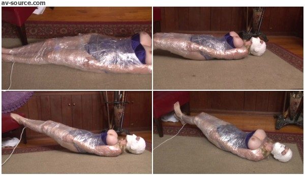 Mummification in Packing Tape - Orgasm Denied - BedroomBondage